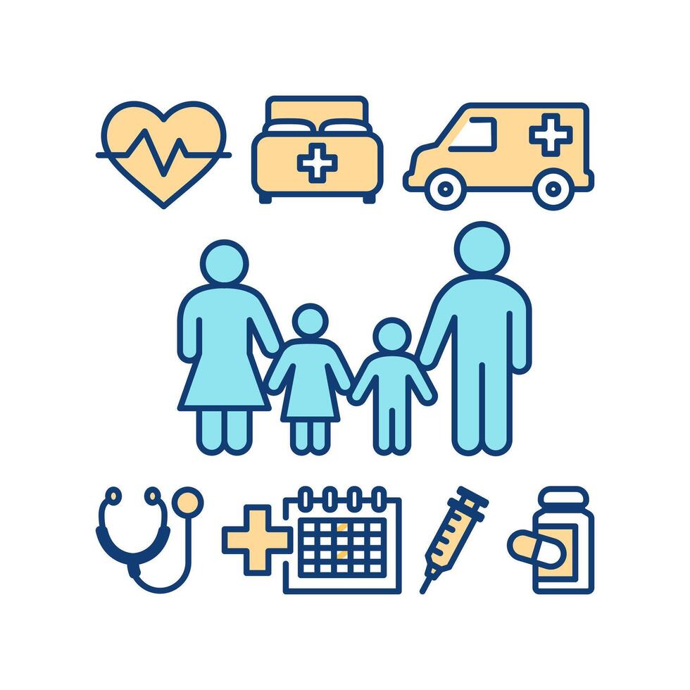Medicaid Welfare Icon vector