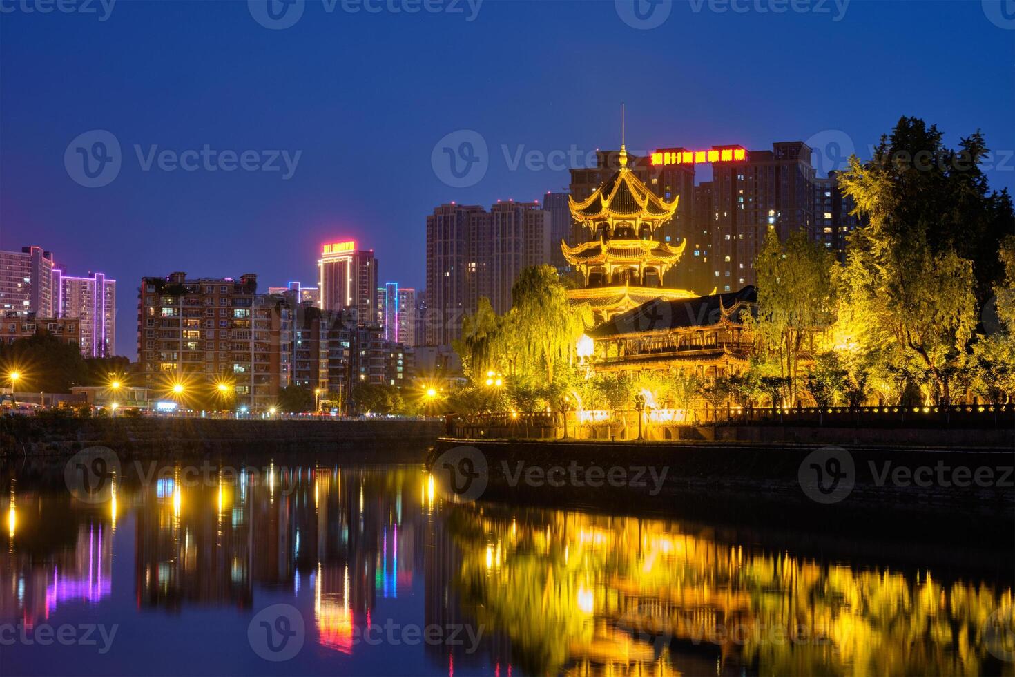 wangjiang pabellón en wangjianglou parque. chengdú, sichuan, China foto