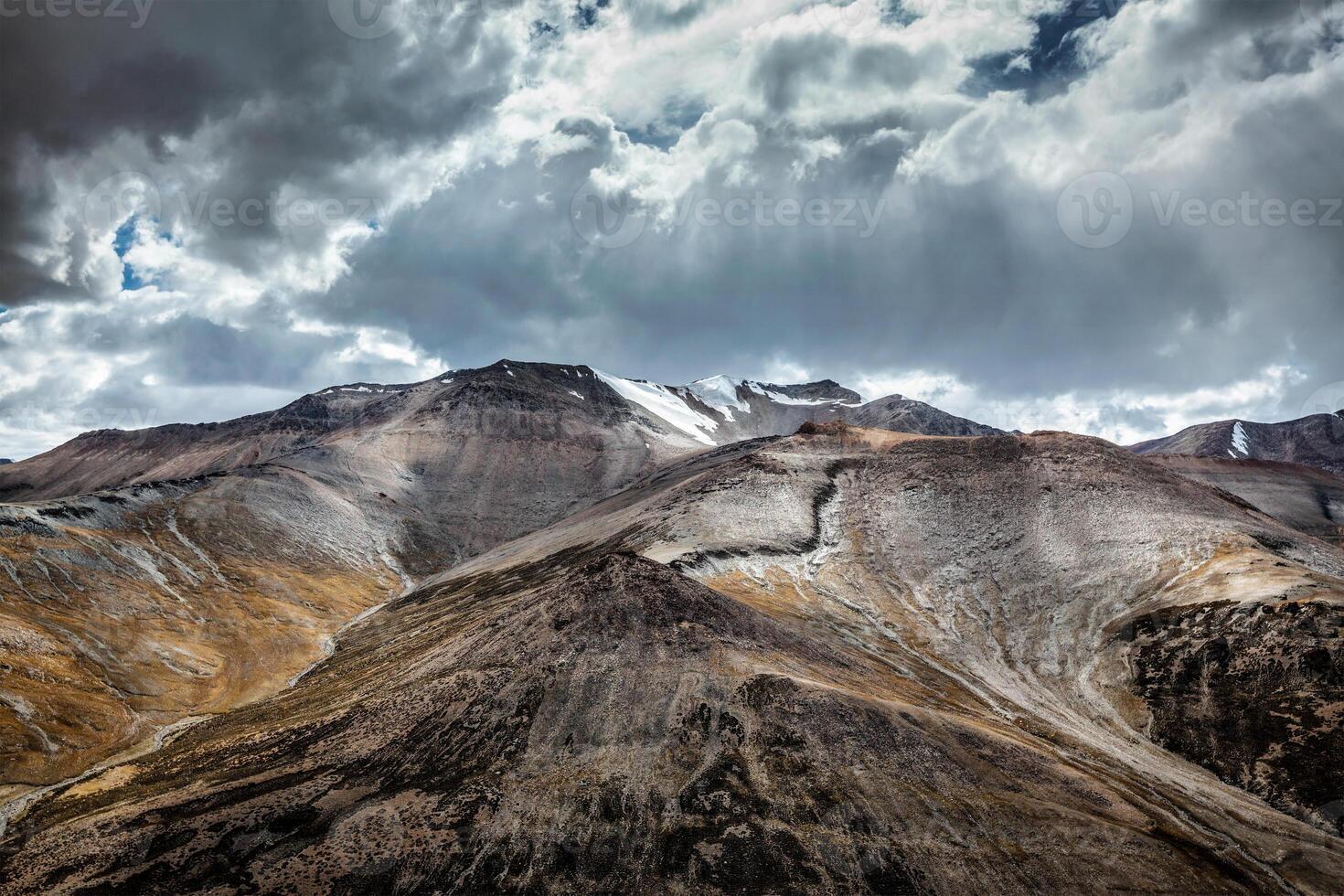 View of Himalayas near Tanglang la Pass, Ladakh photo