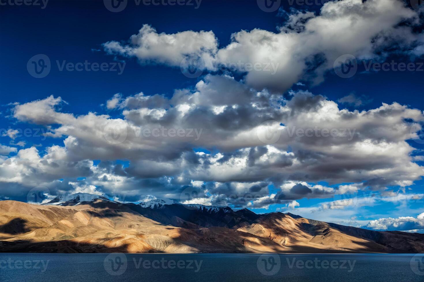 Lake Tso Moriri in Himalayas. Ladakh, Inda photo