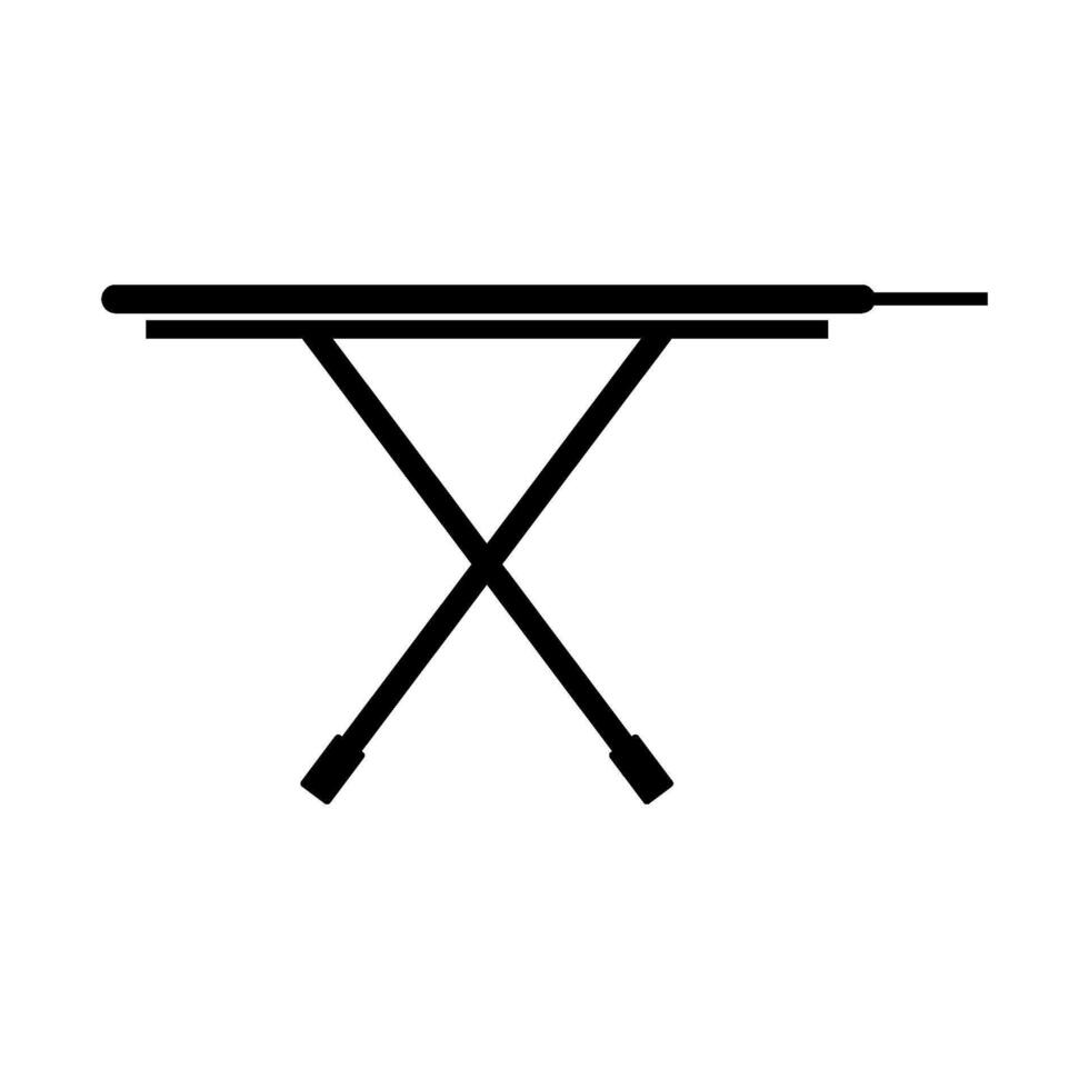 Ironing board illustrated on white background vector
