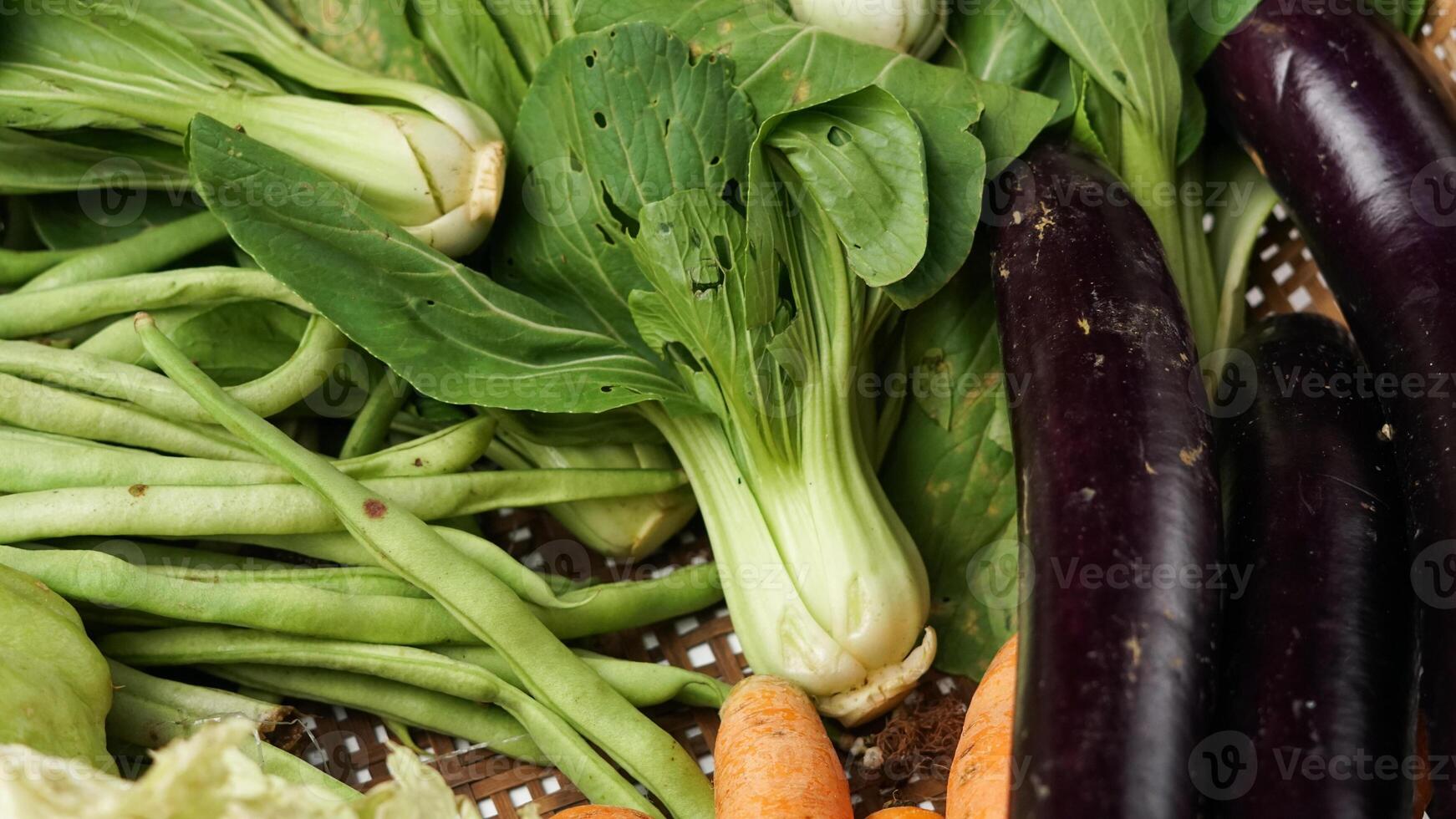 Assortment of fresh vegetables photo