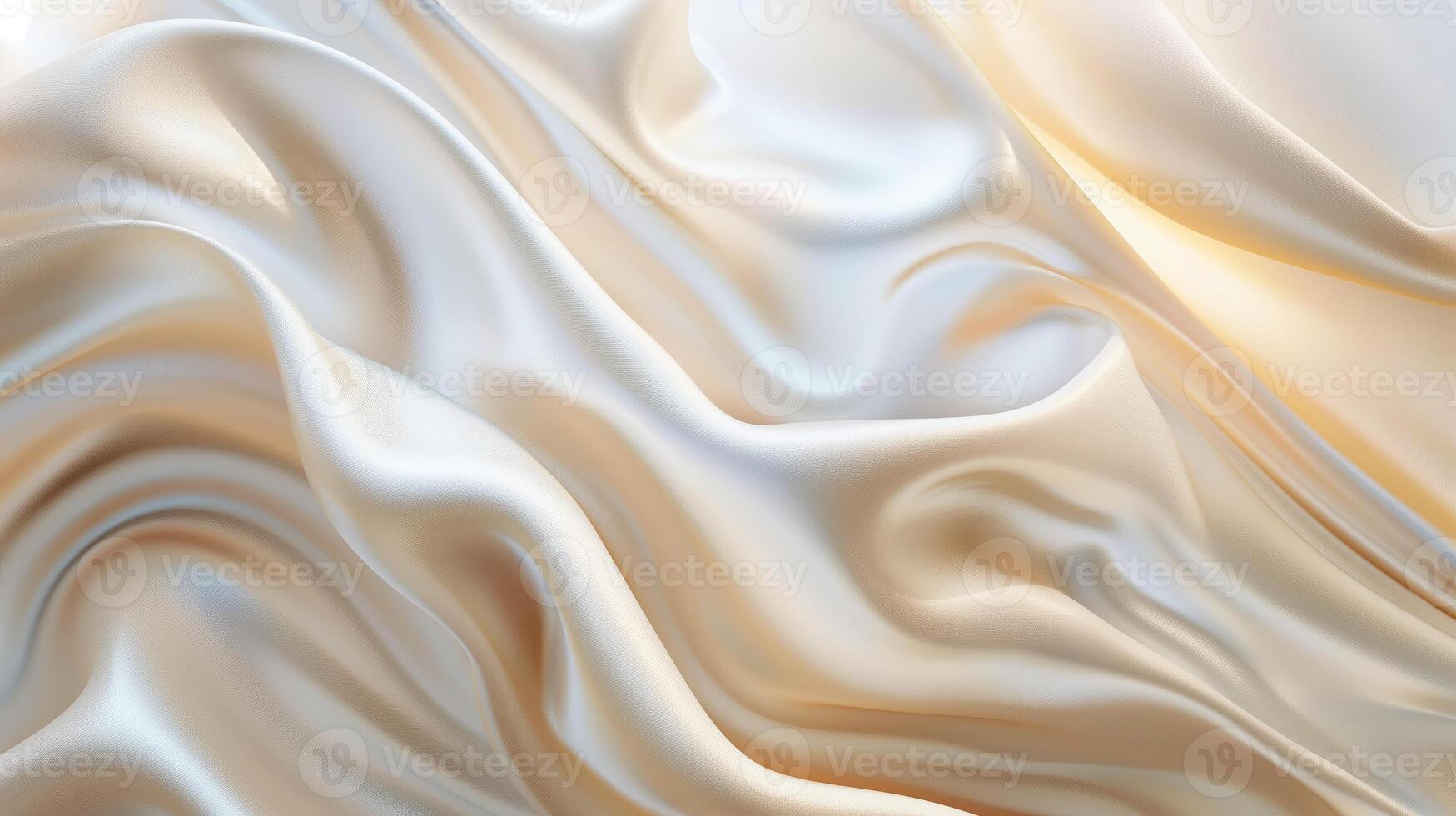 An abstract biege curved silk texture. Wavy fluid modern deluxe background. photo