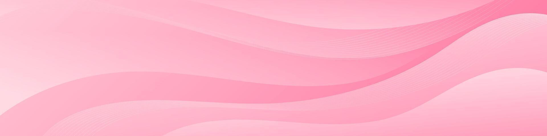 Captivate with the mesmerizing abstract gradient wave banner, a smooth pink symphony. Elevate your digital presence with eye-catching headers and promotional materials vector