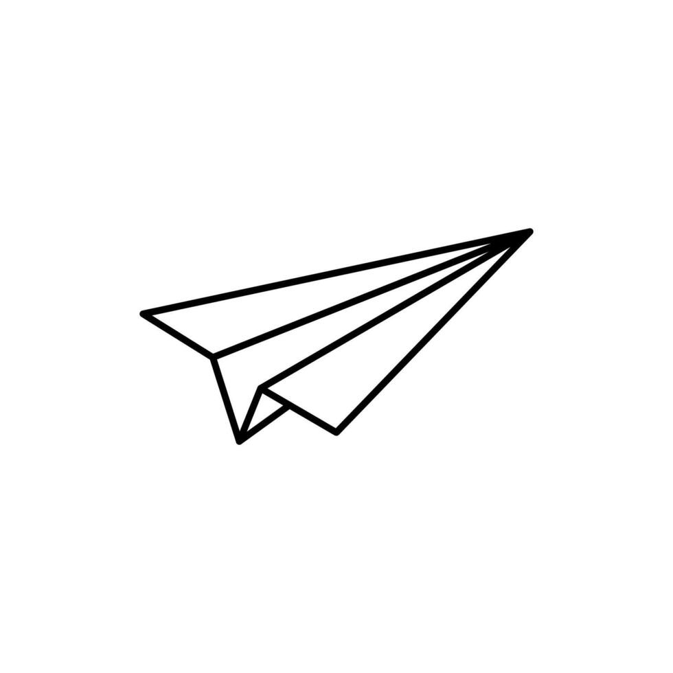 Paper Plane icon flat illustration vector