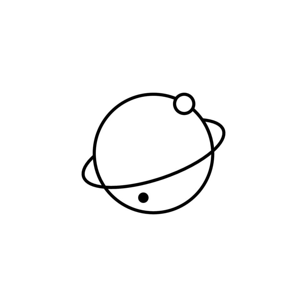 Planets student icon flat vector