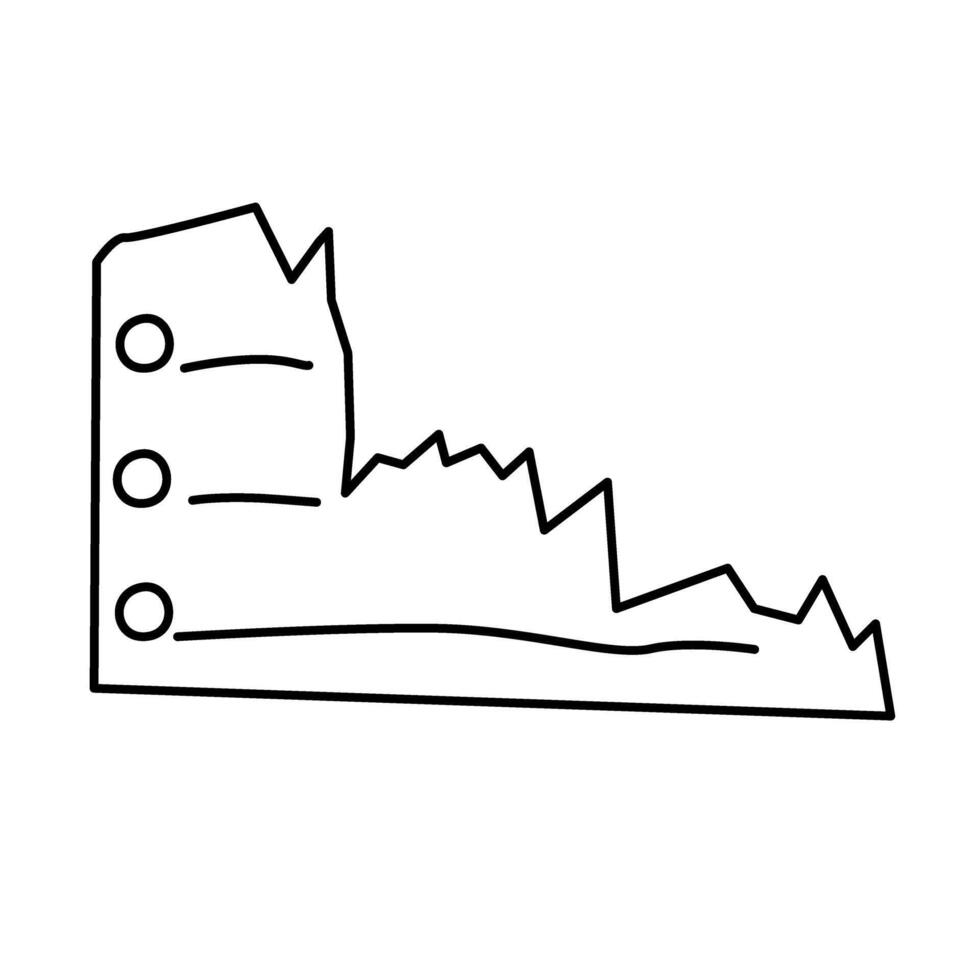 Torn paper note of illustration vector