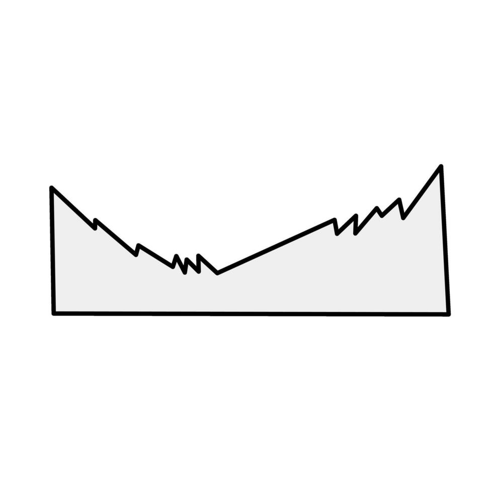 Torn paper note of illustration vector