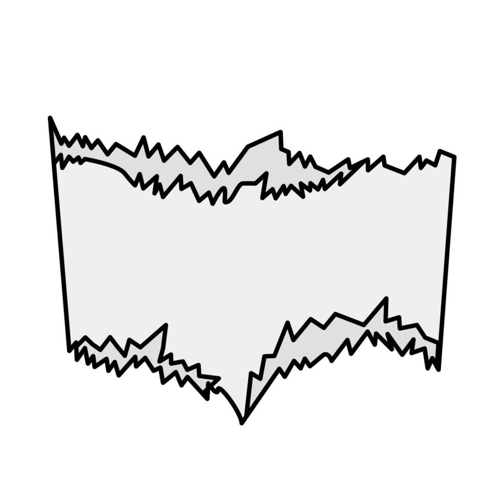 Torn paper note of illustration vector