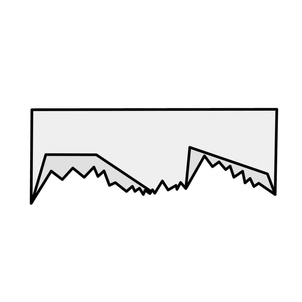 Torn paper note of illustration vector