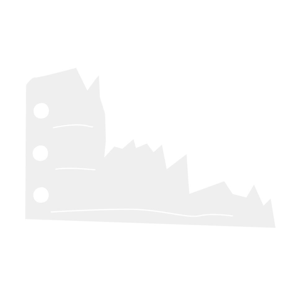 Torn paper note of element template vector