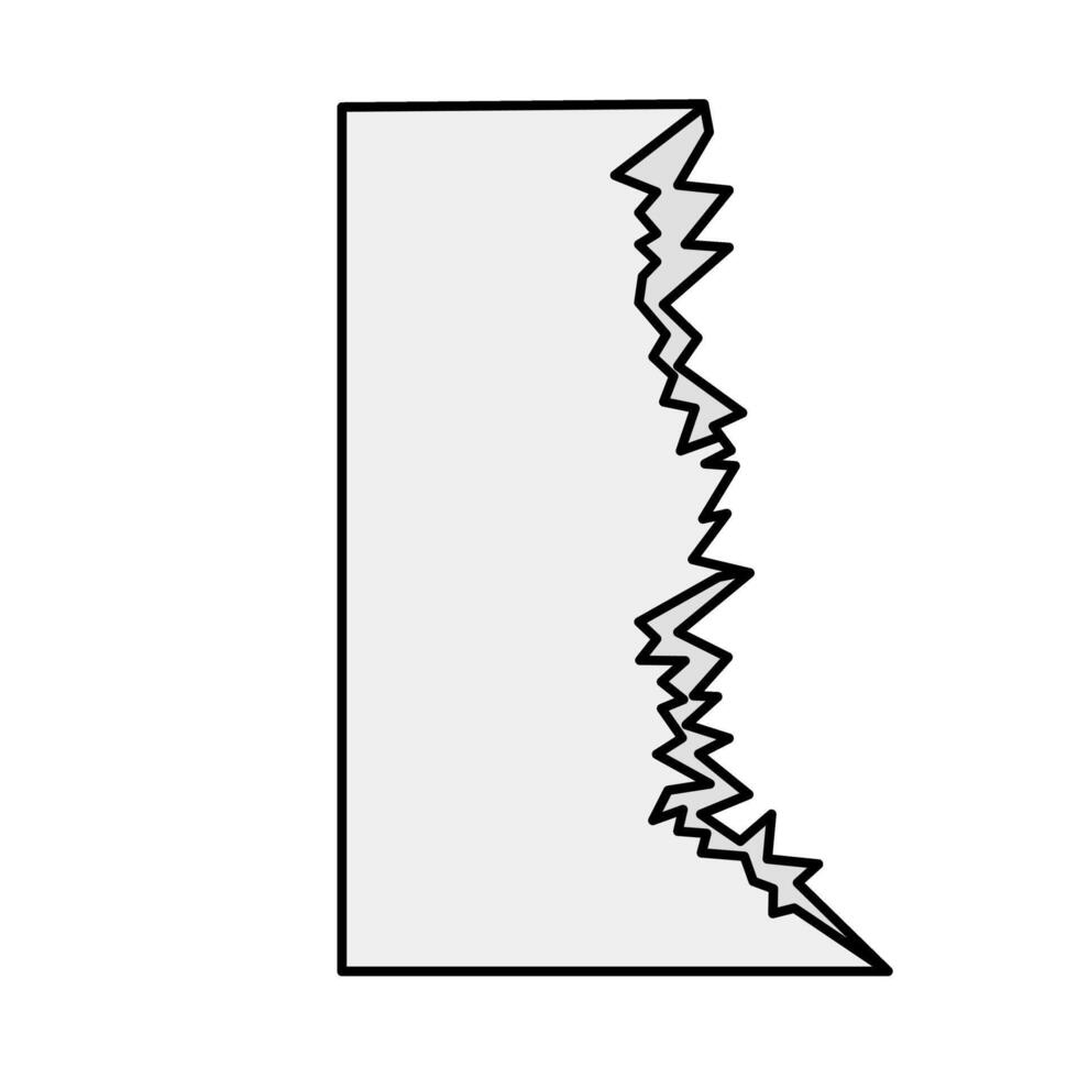 Torn paper note of illustration vector
