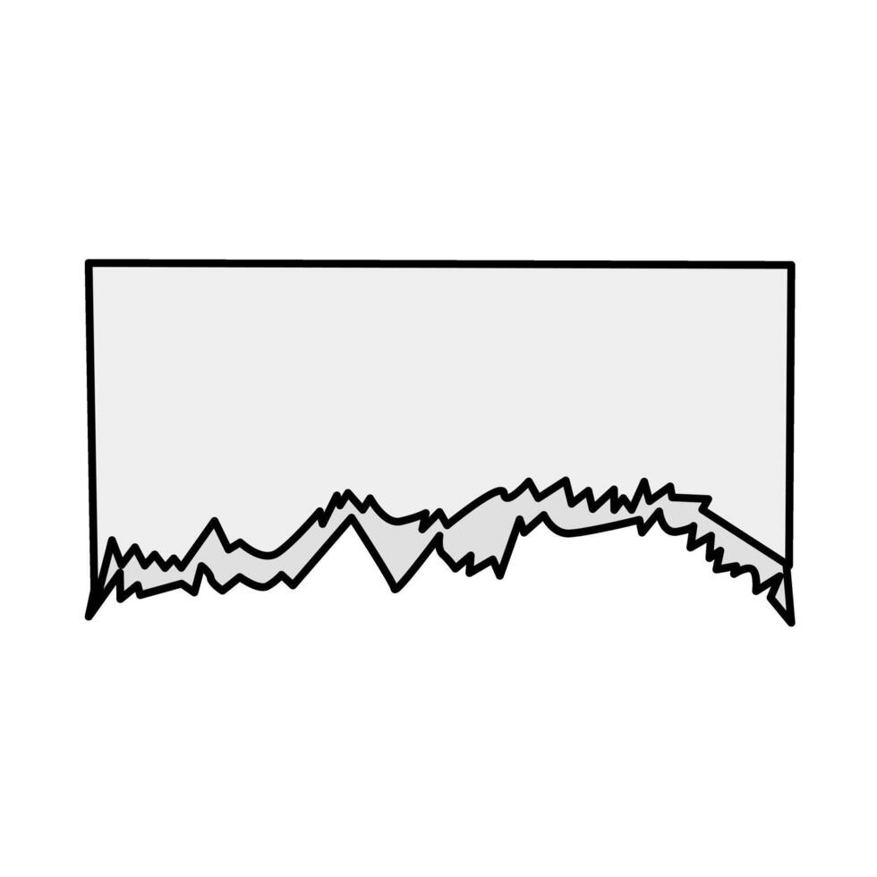 Torn paper note of illustration vector