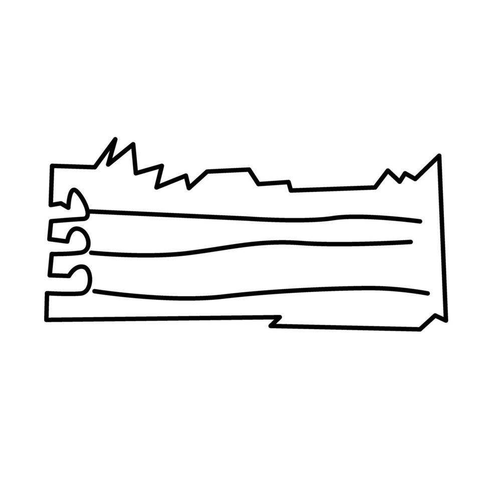 Torn paper note of illustration vector