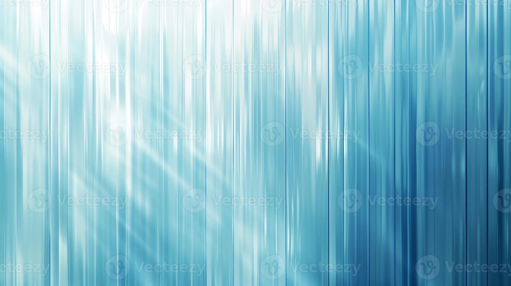 A background gradient with vertical lines in light blue, and white colors. An aesthetic background with patterned glass texture. photo