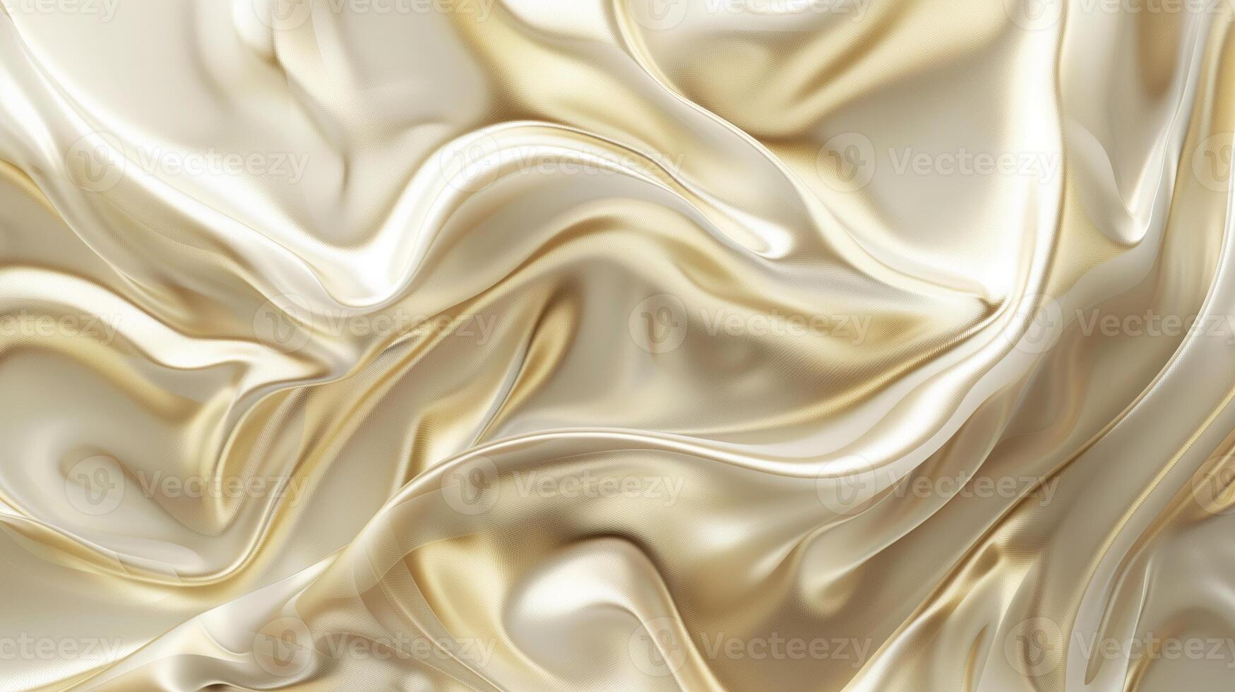 An abstract biege curved silk texture. Wavy fluid modern deluxe background. photo