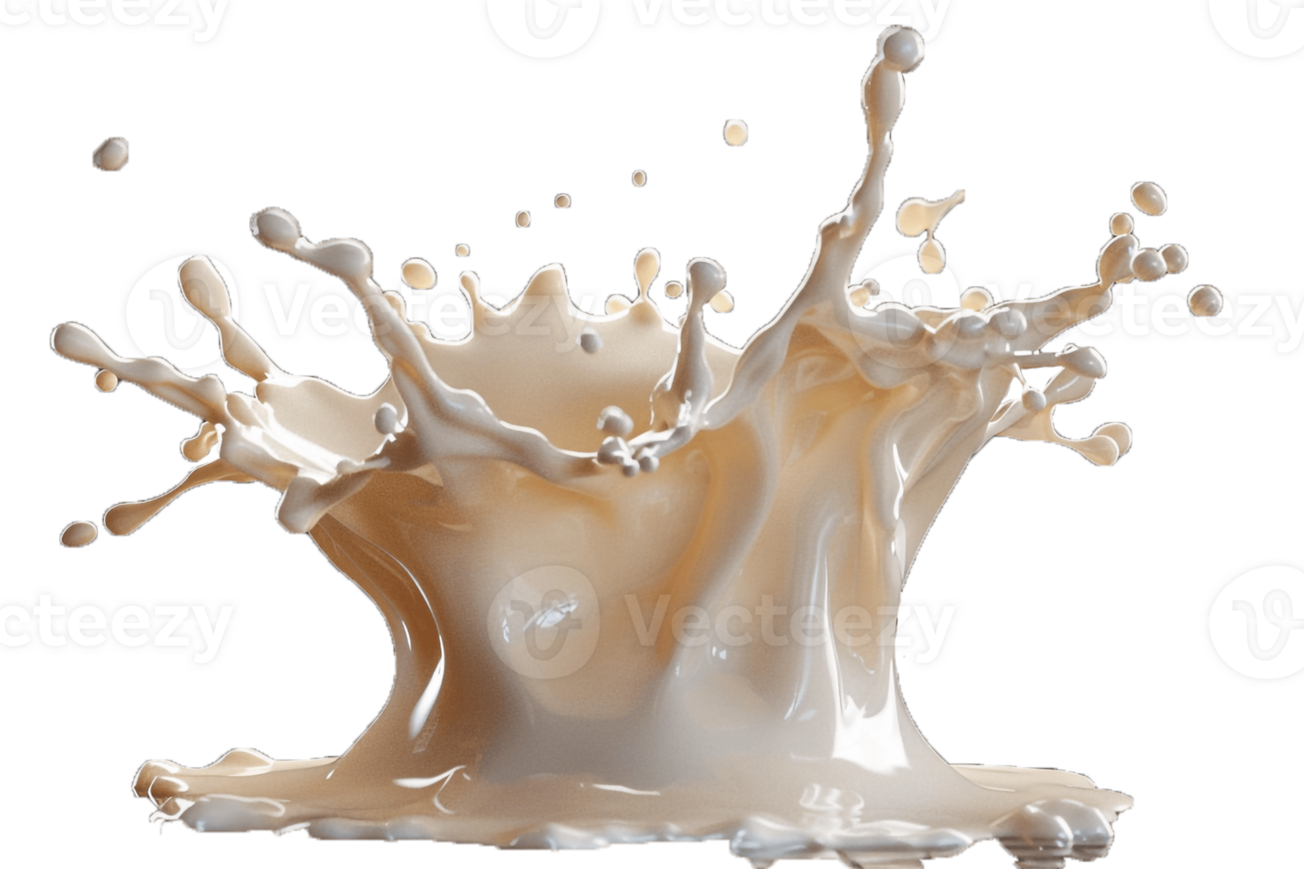 Cream Splash Isolated On Transparent Background, Cream Splash , Cream Crown Splash, . png