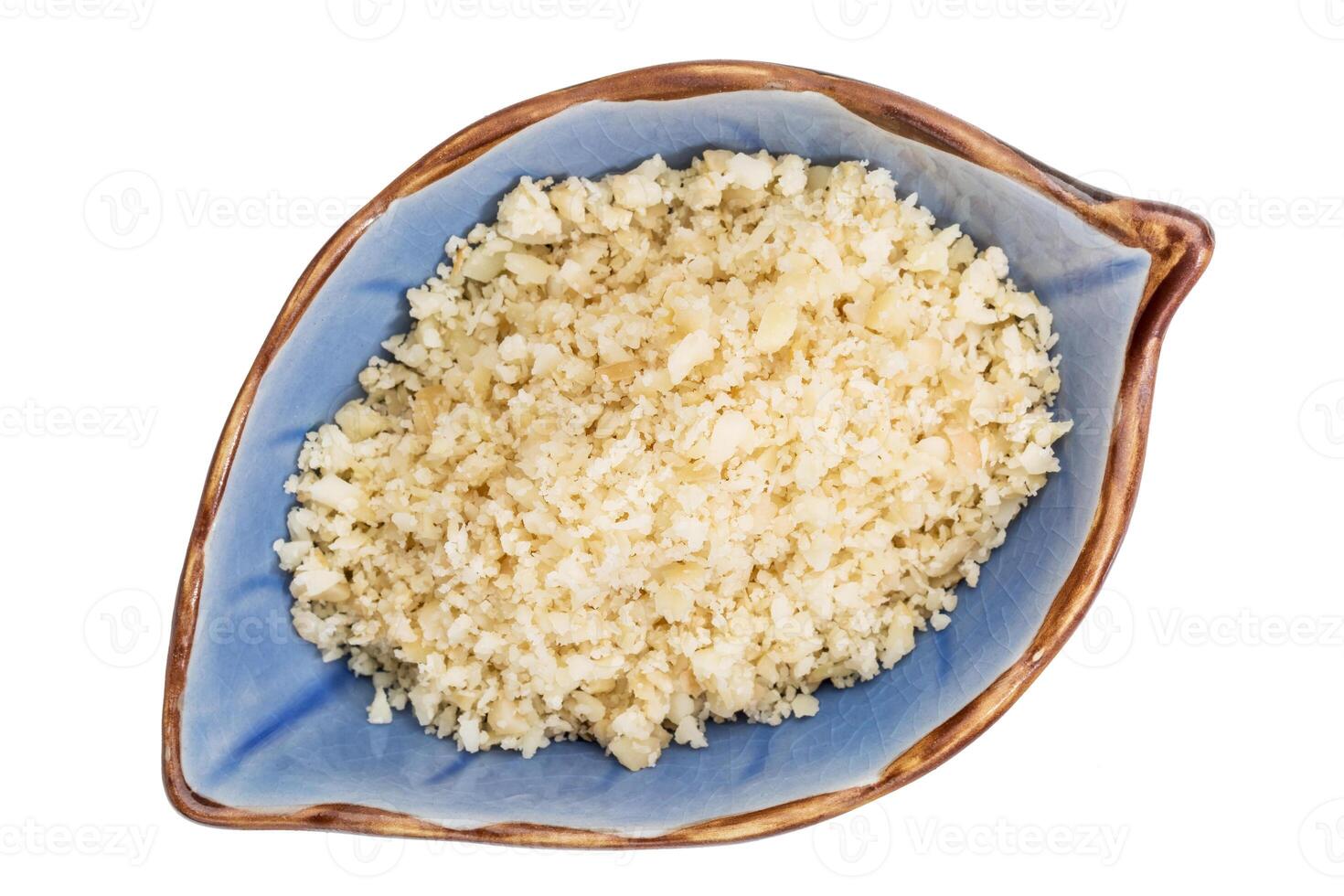 macadamia nut flour in a bowl photo