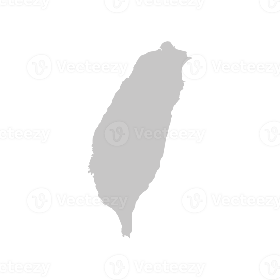 Simple Taiwanese Map Icon. Taiwan Map. Formosa. png