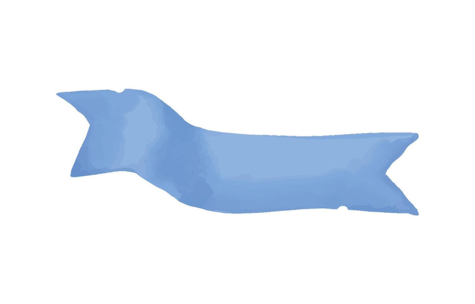 blue ribbon watercolor vector