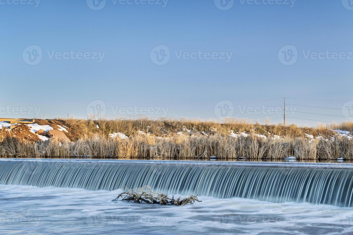 river diversion dam in Colorado photo
