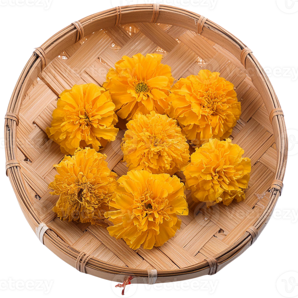 Marigold flower, illustration png