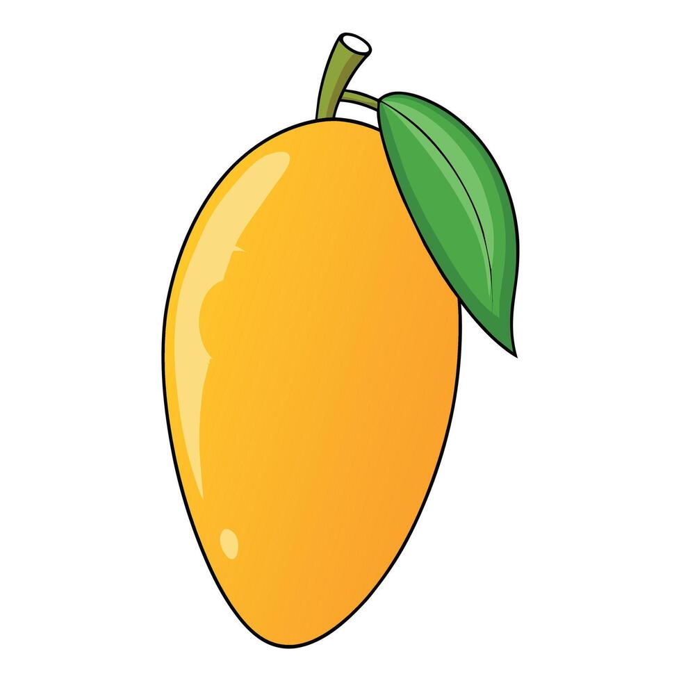 Mango cartoonr Illustration flat style artwork concept vector