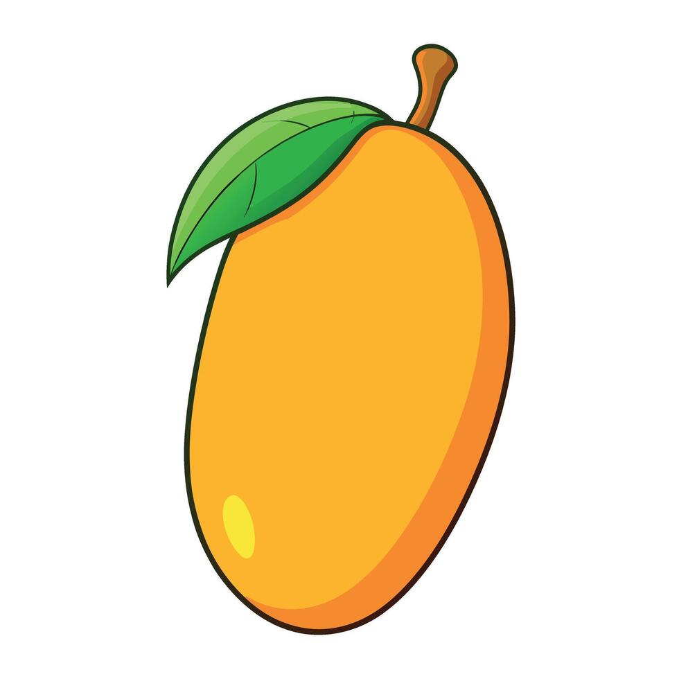Mango cartoon Illustration flat style artwork concept vector