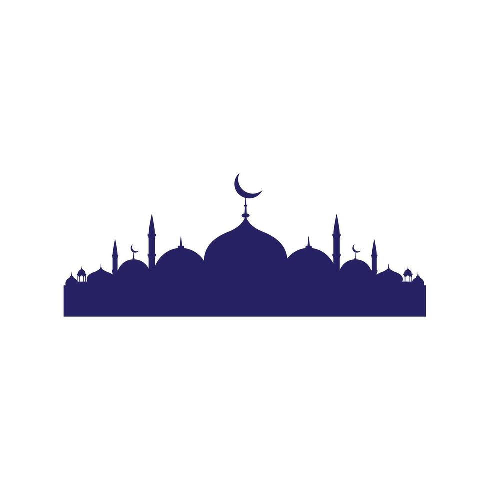 Mosque shape background design vector