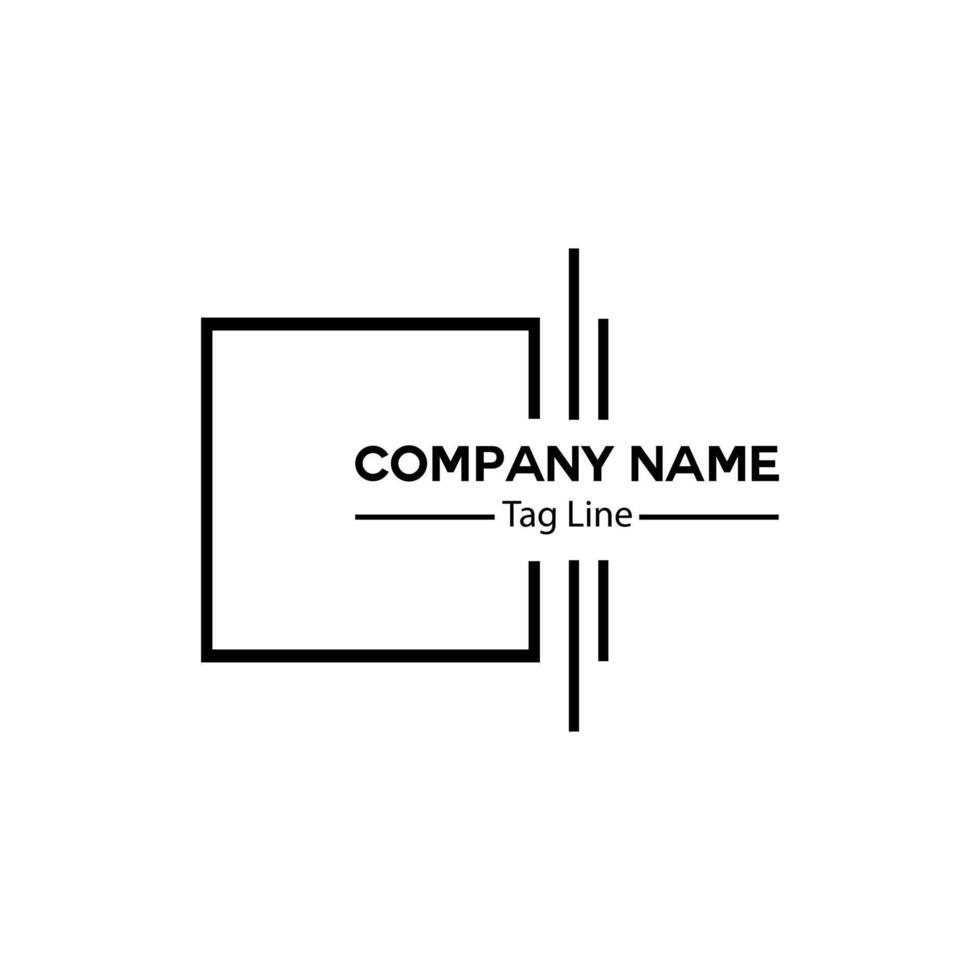 business text logo design vector