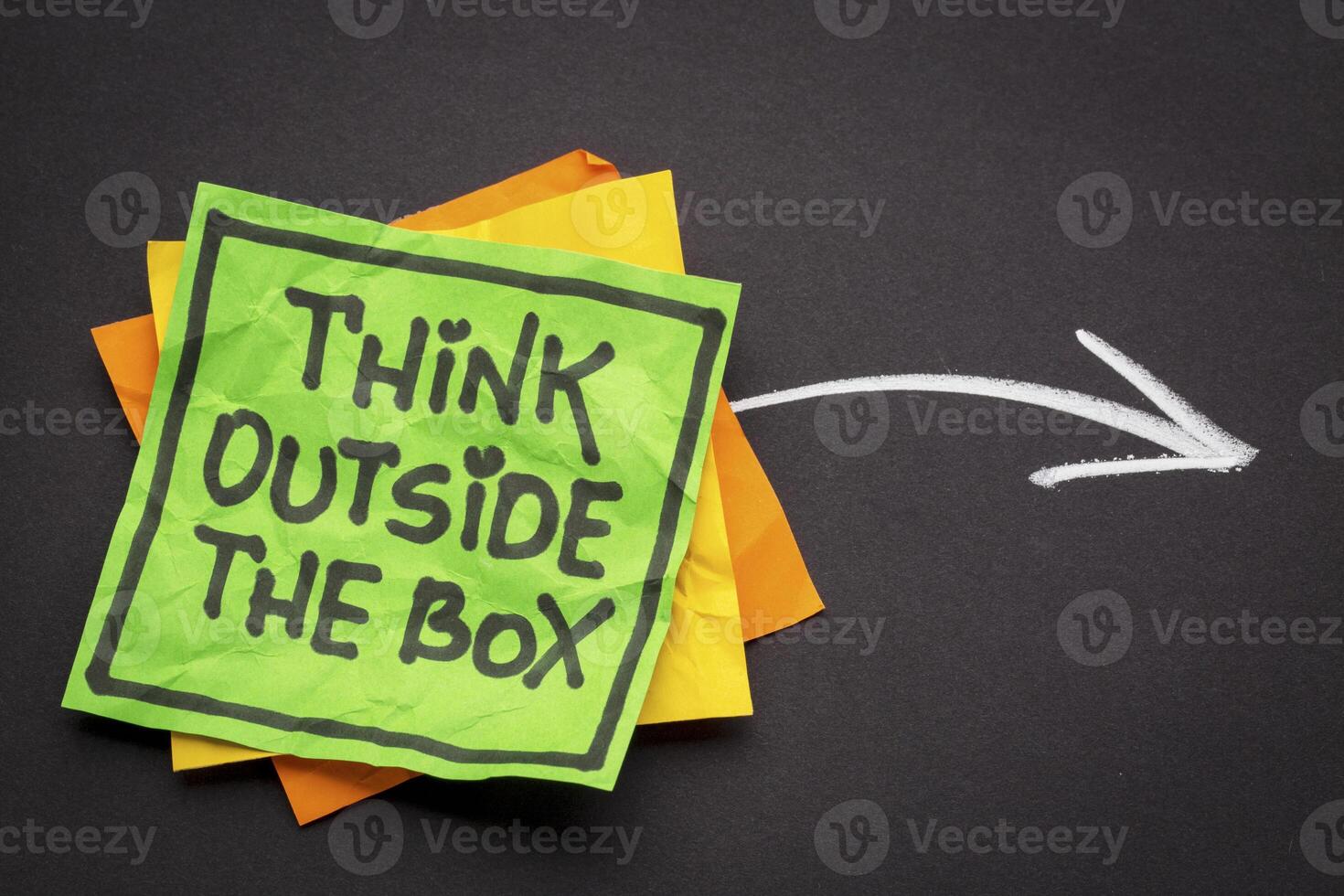 think outside the box reminder photo