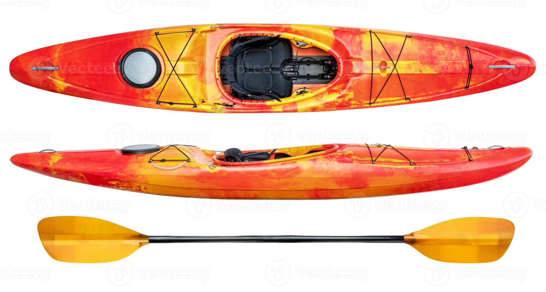 crossover whitewater kayak isolated photo