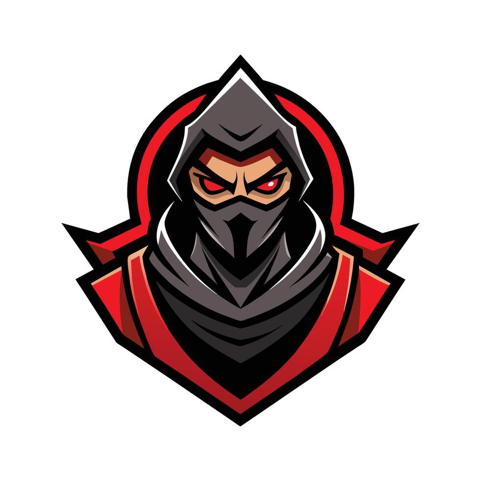 Assassin Mascot Logo Design Ninja Mascot Logo vector