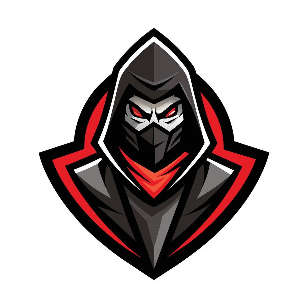 Assassin Mascot Logo Design Ninja Mascot Logo vector