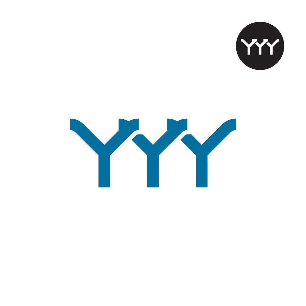 YYY Logo Letter Monogram Design vector