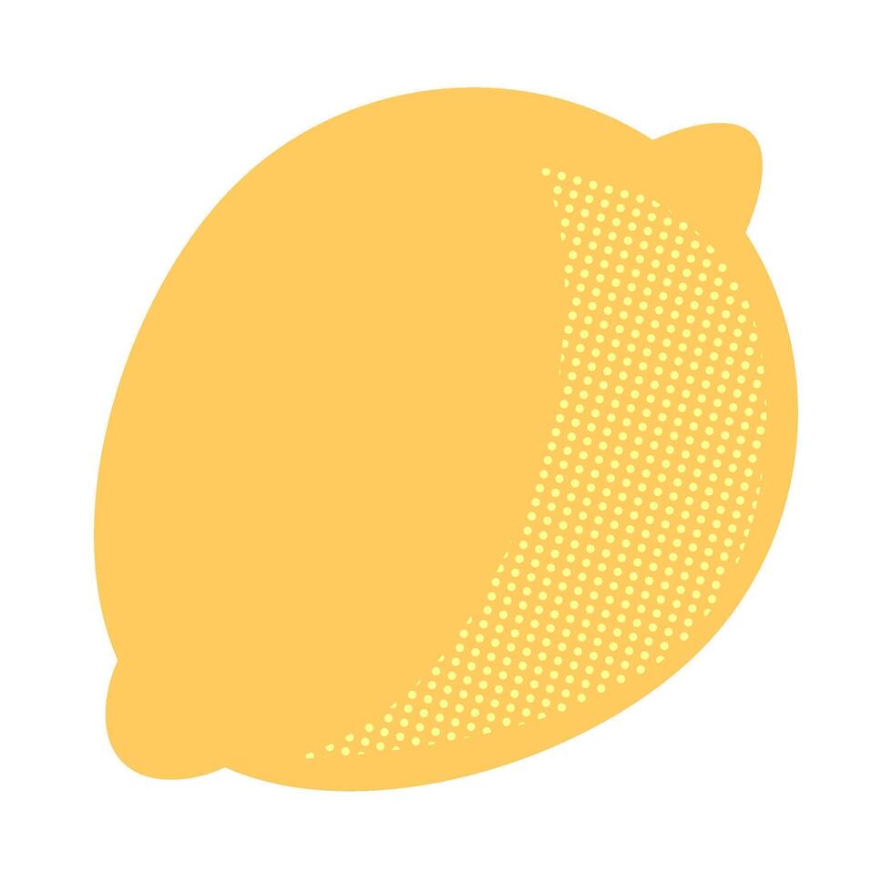 lemon fruit juicy illustration with orange color vector