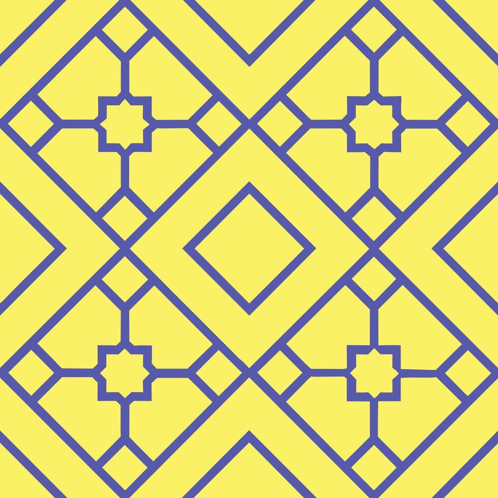 Yellow and blue pattern vector