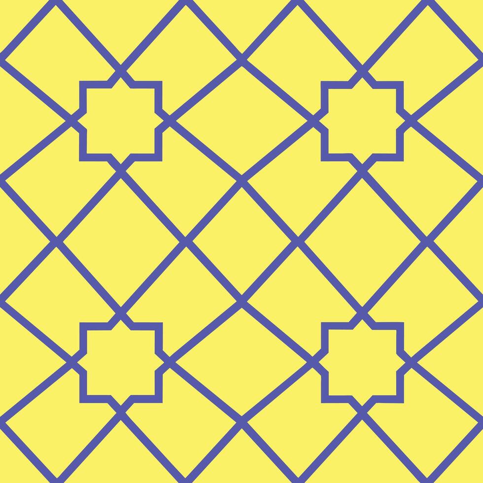Yellow and blue pattern design vector