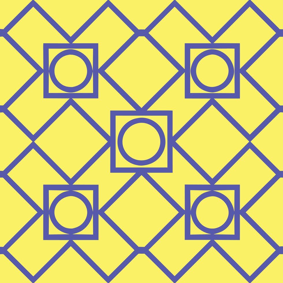 Yellow and blue pattern design vector