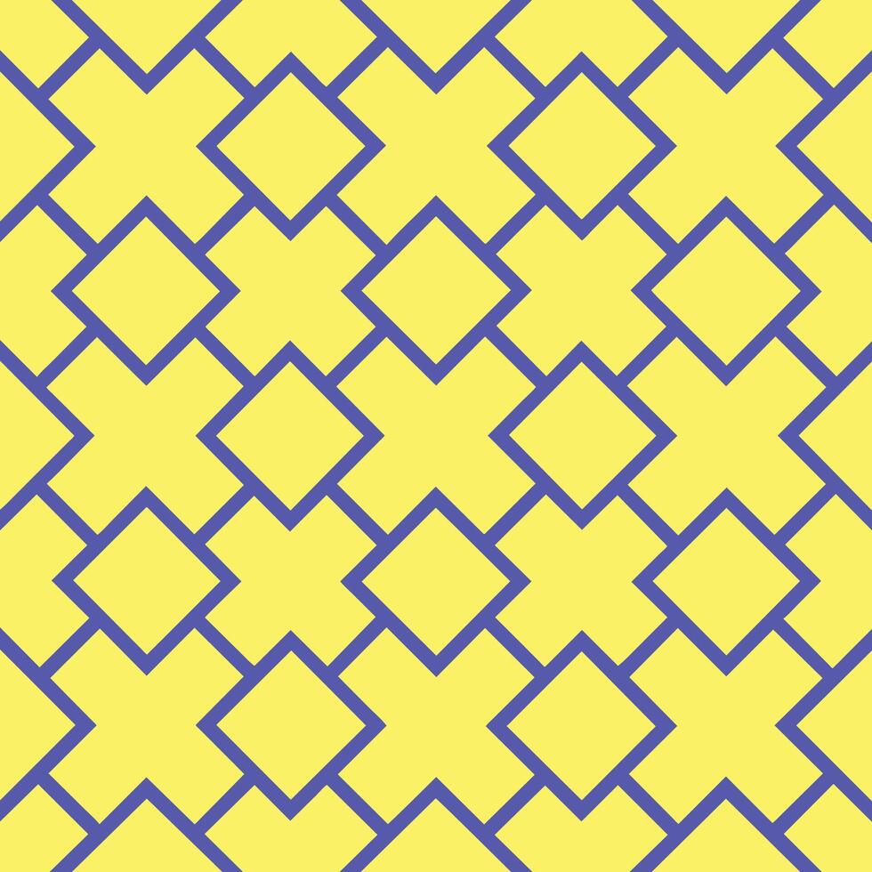 Yellow and blue pattern design vector