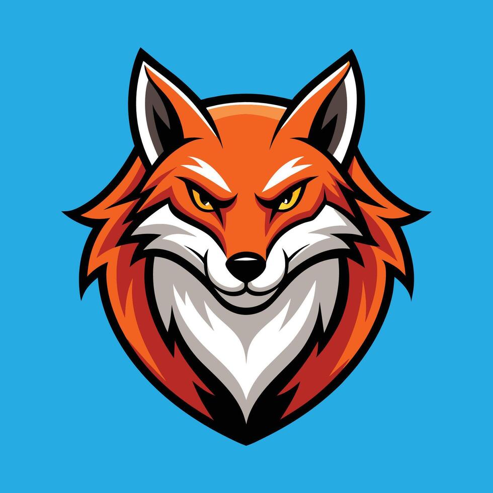 Fox Mascot Logo Design Fox Illustration vector