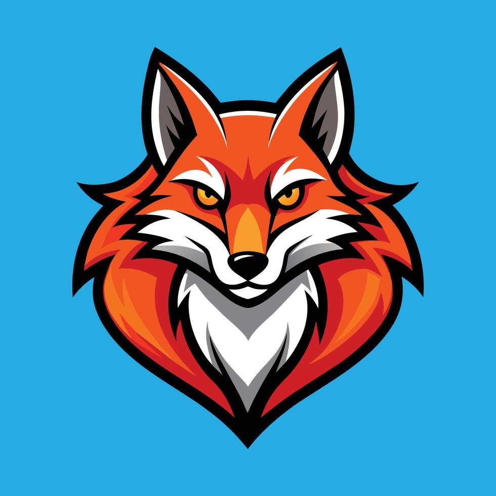 Fox Mascot Logo Design Fox Illustration vector