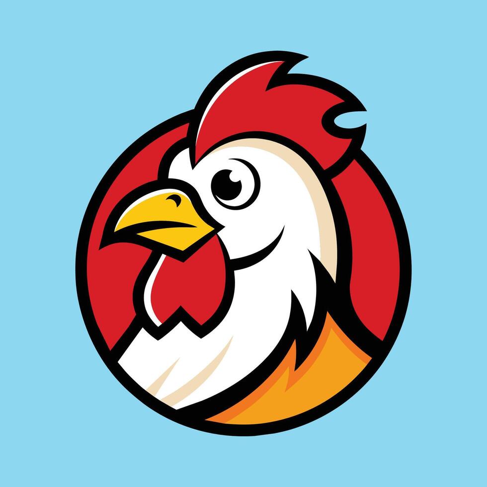 Chicken Mascot Logo Design Chicken Illustration vector