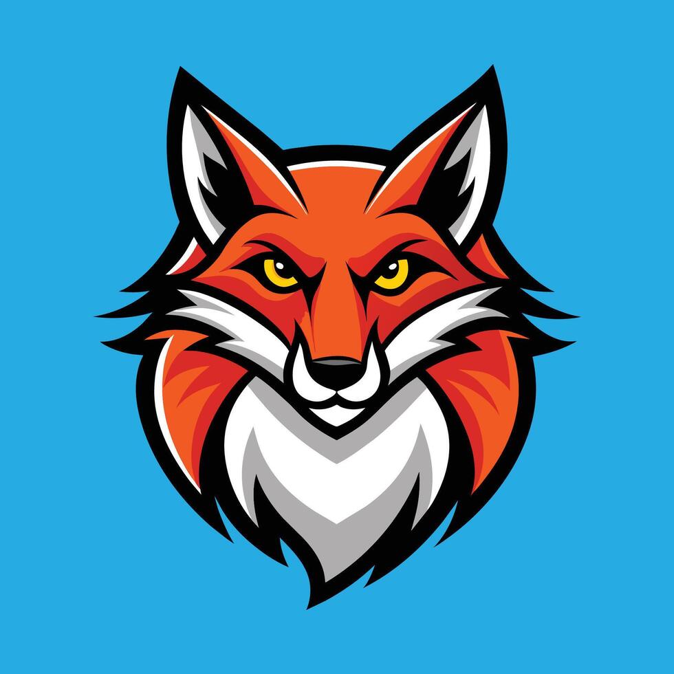 Fox Mascot Logo Design Fox Illustration vector