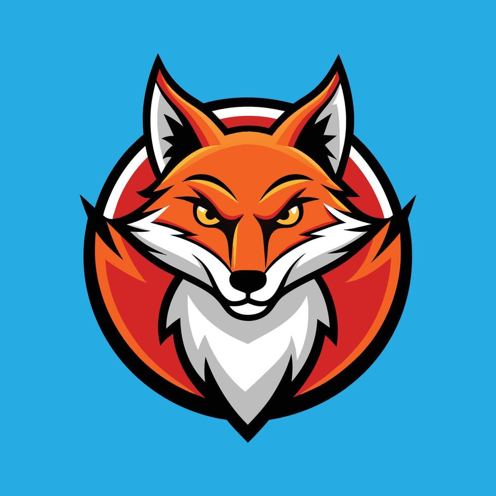 Fox Mascot Logo Design Fox Illustration vector