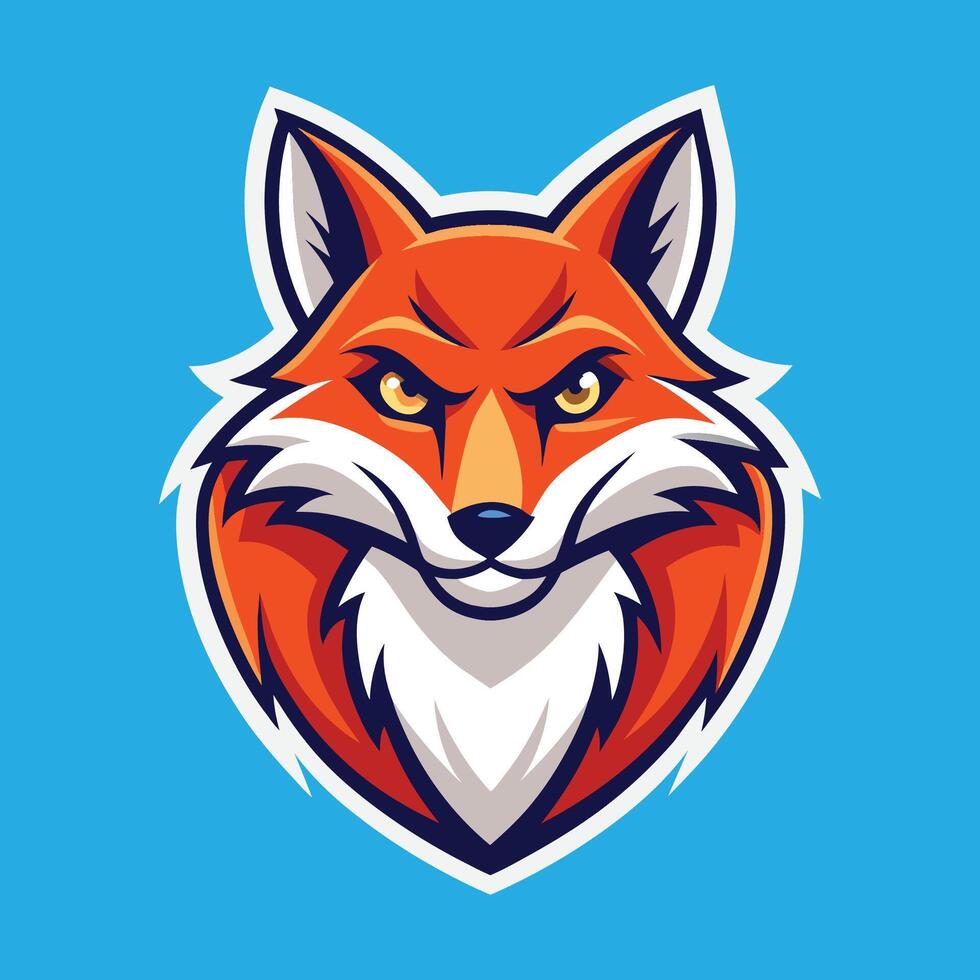 Fox Mascot Logo Design Fox Illustration vector