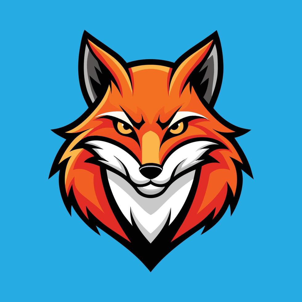 Fox Mascot Logo Design Fox Illustration vector