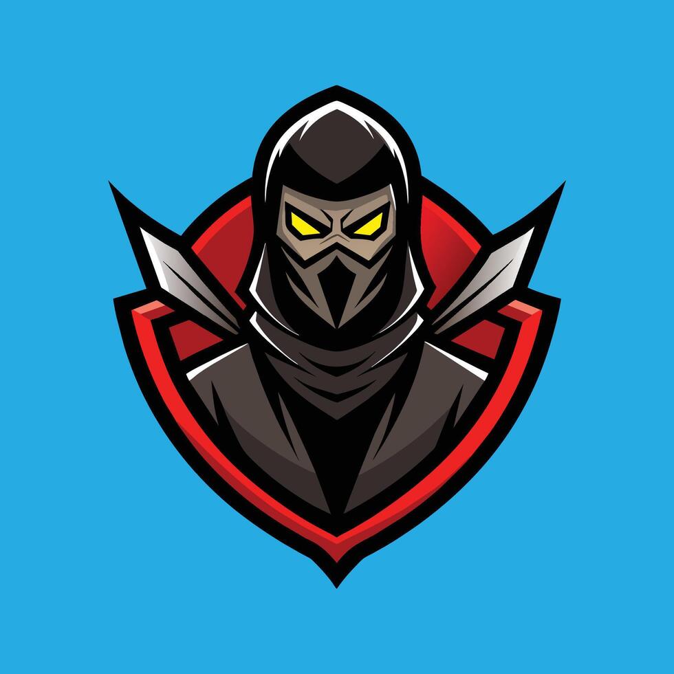 Assassin Mascot Logo Design Ninja Mascot Logo vector