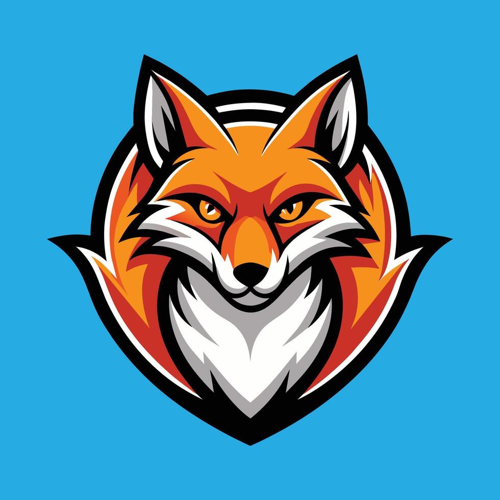 Fox Mascot Logo Design Fox Illustration vector