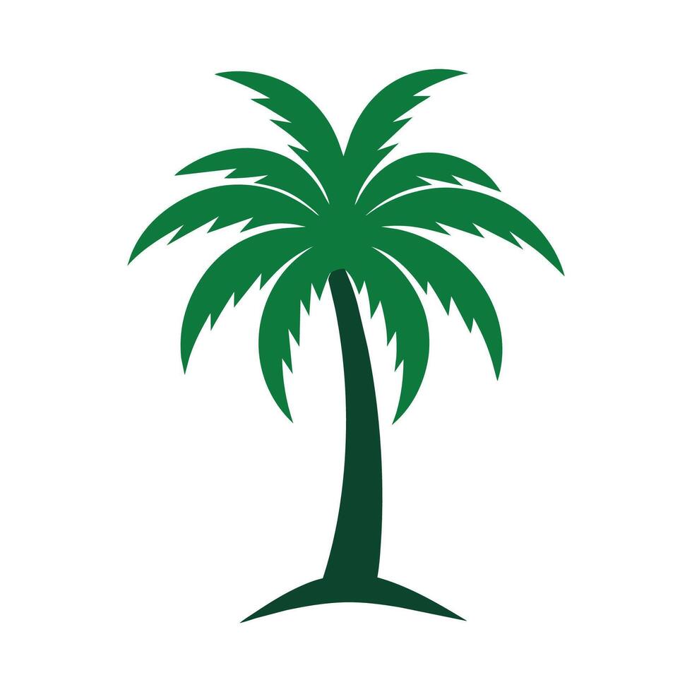 Palm Tree Illustration Palm Tree Logo Design vector
